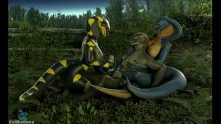Snakes having fun in the woods (animation by petruz and evilbanana)