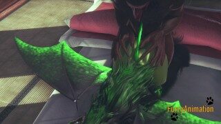 Furry Yaoi – Demond Wolf & Dragon Yiff 2/2