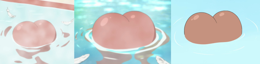 1girl anime ass bath bubble_butt female_only screenshot shiny shiny_skin solo_female water