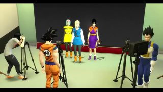 Dragon Ball Porn Epi 29 Sesión de Fotos Eróticas Cosplay a las Esposas Calientes de Dragon Ball Bulma, Nro 18 y Milk ( Chichi ) Anime Hentai