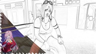 Fucking a skinny blonde at her house. 3d hentai