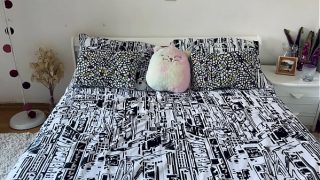 Horny Girl Came Home From School And Toyed Herself Until A Moaning Orgasm