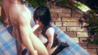 One Punch Man – Fubuki Blowjob and boobjob – Japanese Asian Manga Anime Game Porn