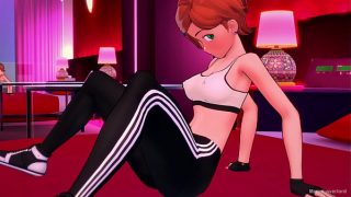 gwen tennyson (adult version) is horny after sport day