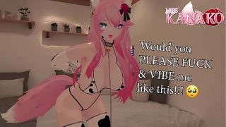 New Year TREAT!!! CATGIRL CHAINS her hands up and gets FUCKED and VIBED till she SQUIRTS!!!