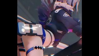 Honkai Impact – Silver Wolf Fucked From Behind!