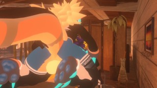 Male whicker beast gets pounded by male masseuse