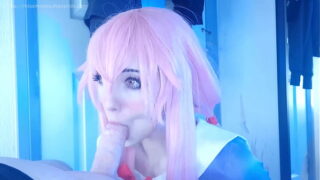 honry yandere girl gives rough blowjob and bounces big ass