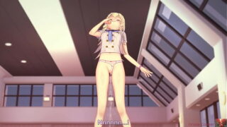 POV Powerfull foreplay ends in wild cowgirl in koikatsu cosplay promotional