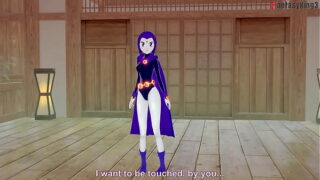 Raven bikini blowjob | 1 |Titans | Full & POV on Sheer & PTRN: Fantasyking3