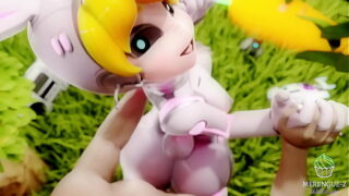 Fucking Buffy Sugo Robot Bunny in the ass in the park