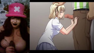 Hotwife with BigTits watching Hentai – JK to Ero Konbini Tenchou Ep1