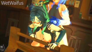 Xianyun gets Hard Fucked with her Daughters – Genshin Impact Hentai