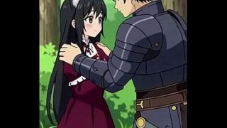 anime warrior with busty girl ai video