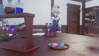 A Night In Mondstadt ALL PARTS- Genshin Impact Sucrose x Lumine – PinkSama – Animation Hentai R34