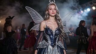 Teens came to a cosplay party to dance, but they were filled with tons of cum!!!